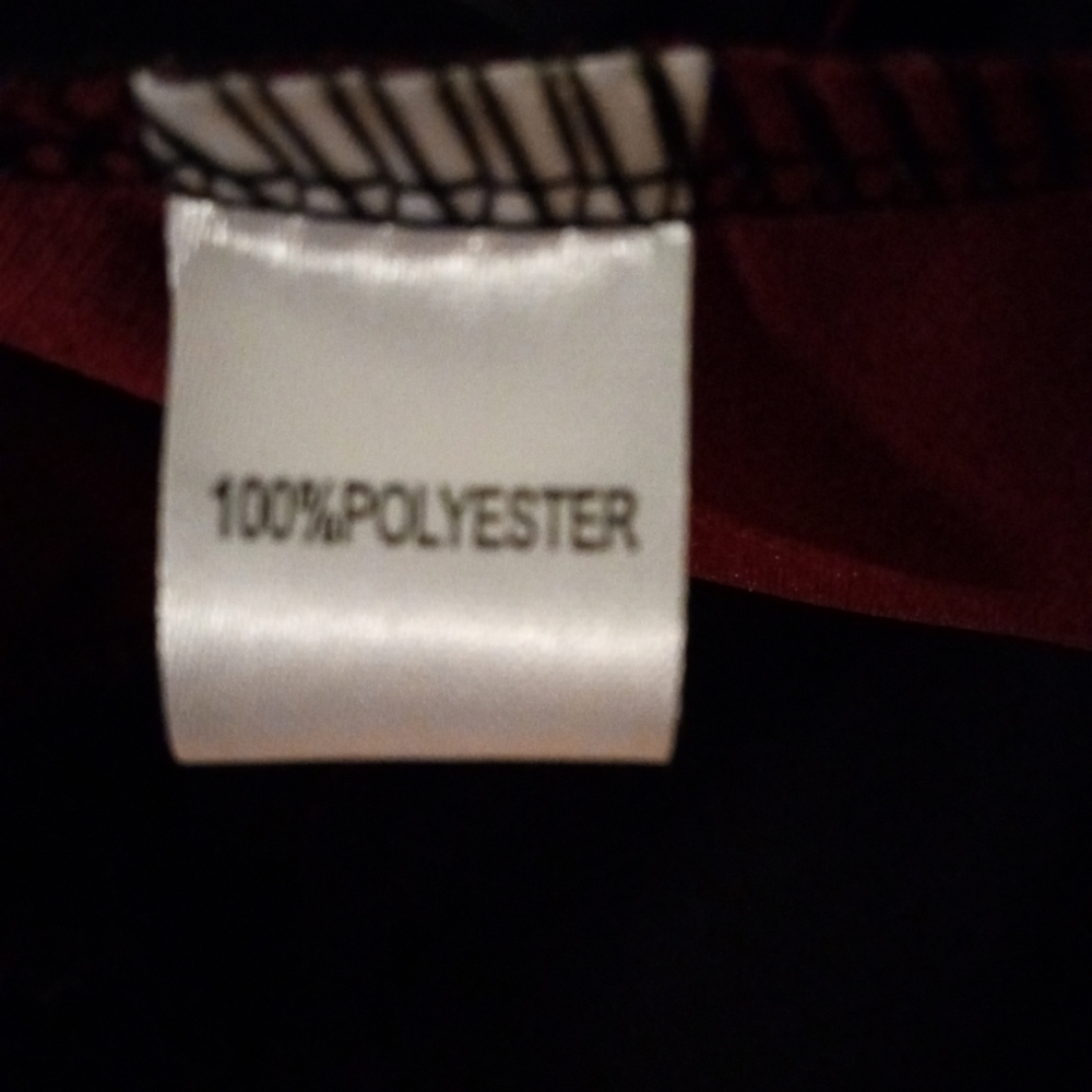 TBY: Travelling With You Black/Maroon Sport Zip Pocketed Performance Jacket XL - Picture 11 of 11